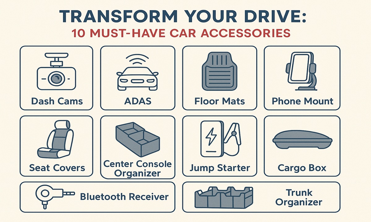 Transform Your Drive: 10 Must-Have Car Accessories