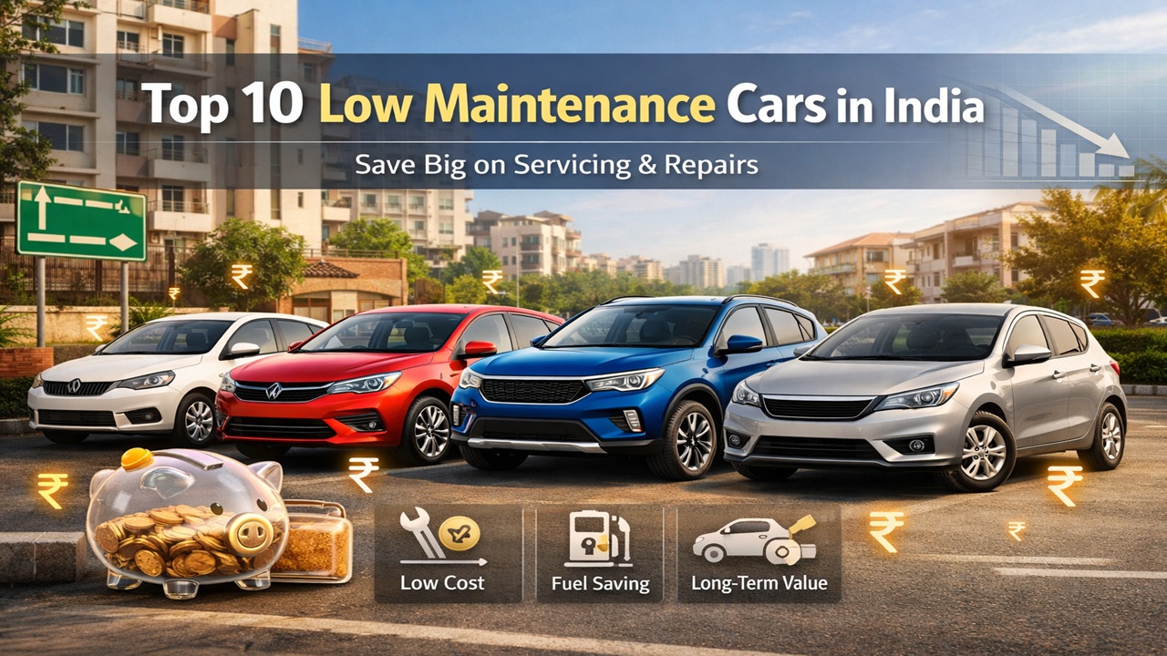 Top 10 Low Maintenance Cars in India (2026) Save Big on Servicing & Repairs